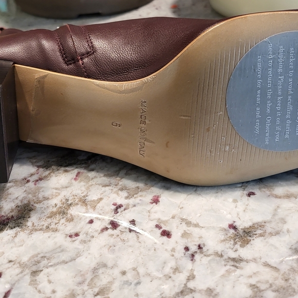 Offers!NEW EVERLANE Burgundy Day Boot 6 (6.5) Italian Leather Ankle Boot/Marooon - Picture 9 of 11